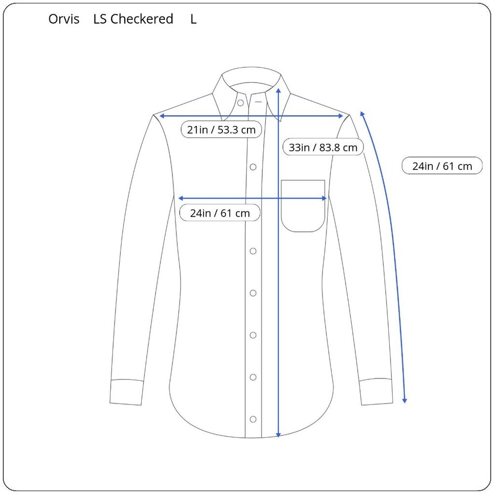 Orvis Mens Multicolor Windowpane Check Long Sleeve 100% Cotton Button Down Shirt - Picture 3 of 9